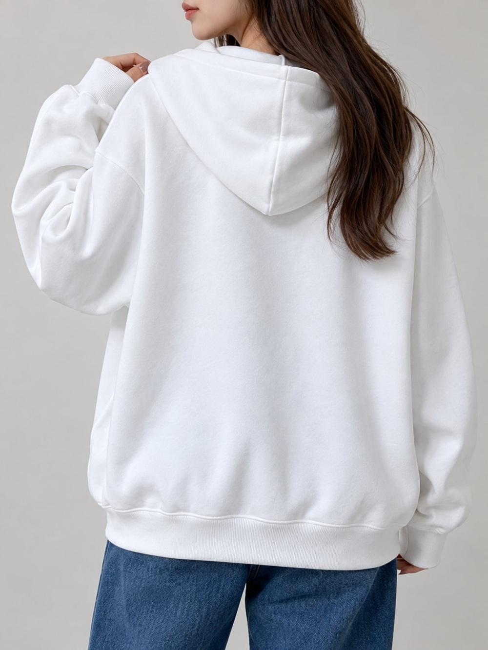 Letter Graphic Long Sleeve Hoodie - Picture 11 of 16